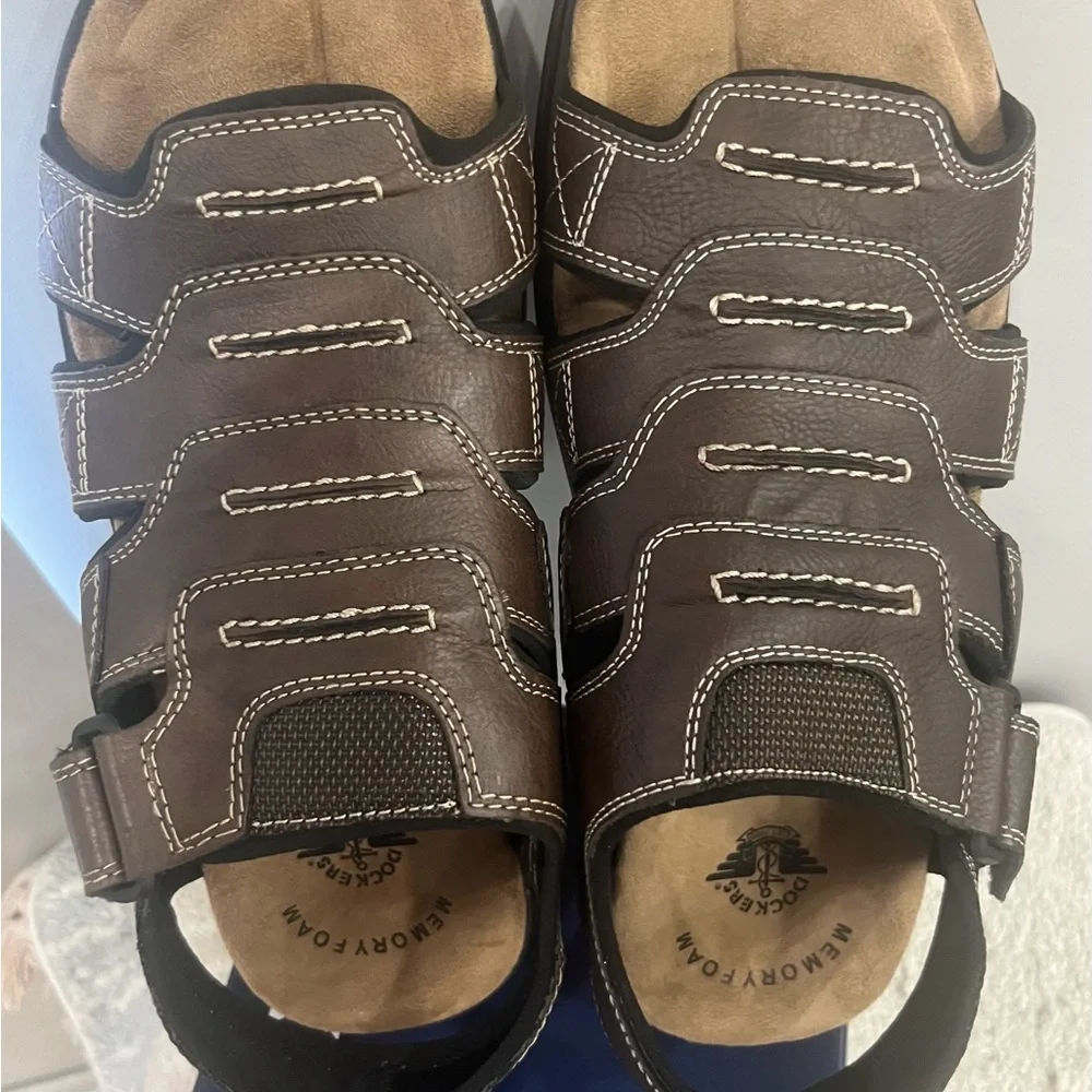 Dockers‎ Men's Dark Brown Strap Sandals